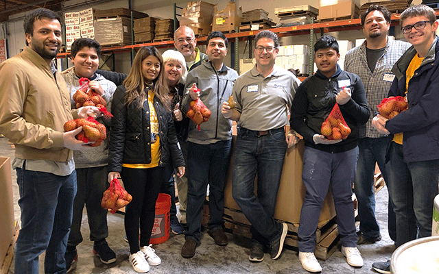 Volunteering at the Alameda County Food Bank